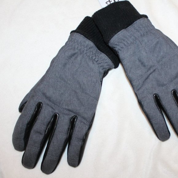 NWT UGG MEN'S TECH ENABLED LEATHER QUILTED GLOVES - Picture 3 of 4